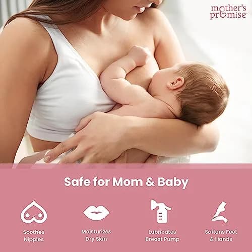 Mother's Promise Nipple Butter Cream 2 fl oz (59 ml) | Lanolin-Free Organic Soothing Balm for Breastfeeding thumbnail 4