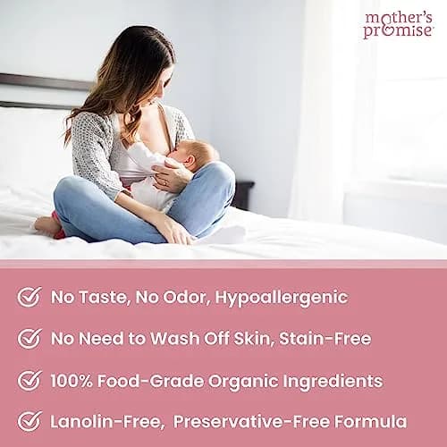 Mother's Promise Nipple Butter Cream 2 fl oz (59 ml) | Lanolin-Free Organic Soothing Balm for Breastfeeding thumbnail 2