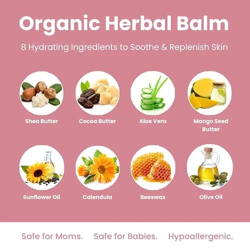 Mother's Promise Nipple Butter Cream 2 fl oz (59 ml) | Lanolin-Free Organic Soothing Balm for Breastfeeding thumbnail 3