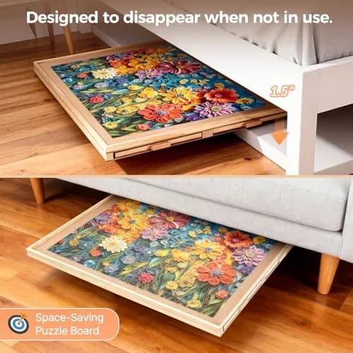 ALL4JIG Rotating Puzzle Board 28.5"x40.16" (71.6cm x 101.6cm) | Non-Toxic & BPA-Free Jigsaw Puzzle Table for Adults thumbnail 5