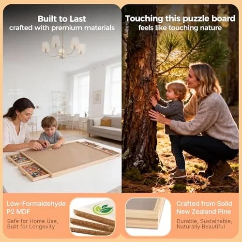 ALL4JIG Rotating Puzzle Board 28.5"x40.16" (71.6cm x 101.6cm) | Non-Toxic & BPA-Free Jigsaw Puzzle Table for Adults thumbnail 6