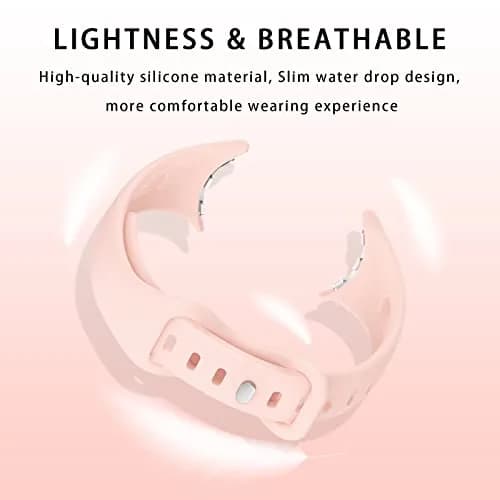 Eiavike Slim Bands Compatible with Google Pixel Watch 4 3 (41mm)/Pixel Watch 2 1 | Breathable Silicone Sport Strap thumbnail 4