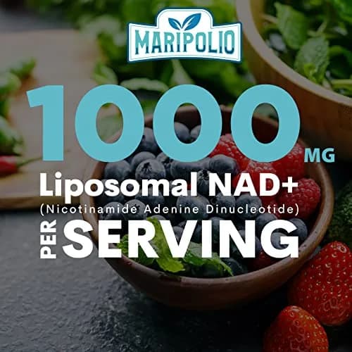 Maripolio Liposomal NAD+ 1000 mg Supplement | Cellular Energy & Wellness Support | 60 Softgels thumbnail 5