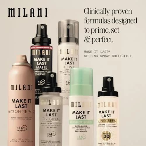 Milani Make It Last Dewy Setting Spray 200ml (6 Fl Oz) | Hydrates & Illuminates for 16Hr Dewy Finish thumbnail 9