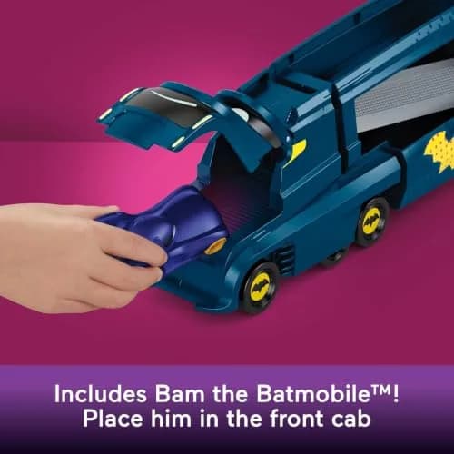Fisher-Price Batwheels Bat-Big Rig Toy Hauler & Car | 1:55 Scale Diecast Vehicle, Ages 3+ thumbnail 5