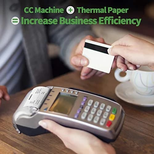 MUNBYN 2 1/4" x 50ft Thermal Paper Rolls (10 Rolls, 58mm) | BPA-Free, Smooth Print for POS Printers thumbnail 6