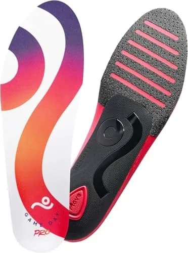 Move Game Day Pro Performance Sports Insoles for Basketball, Volleyball, Football, Tennis, Athletics, Baseball, Running, Extra Shock Absorption (M 9-9.5/WM 10.5-11) thumbnail 1