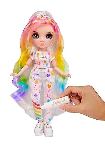 Rainbow High Color & Create Fashion DIY Doll with Washable Rainbow Markers | Inspire Creativity for Kids 4-12+ thumbnail 5