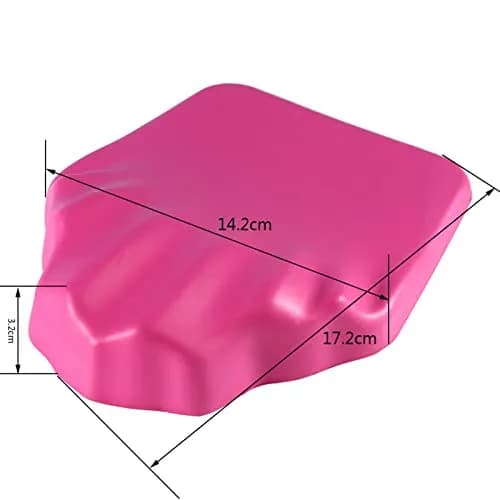 ANKROYU Hand Rest Cushion for Nails, Soft Anti-skid Nail Pillow, Ergonomic Art Accessory 14.2cm (5.59in) x 17.2cm (6.77in) | Professional Manicure Tool thumbnail 2