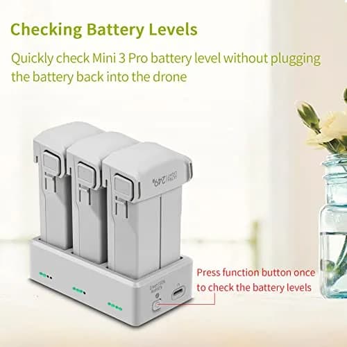 Hanatora Battery Charger Hub with Storage for DJI Mini 3 & 4 Batteries | Sequence Charging & Storage Mode thumbnail 5