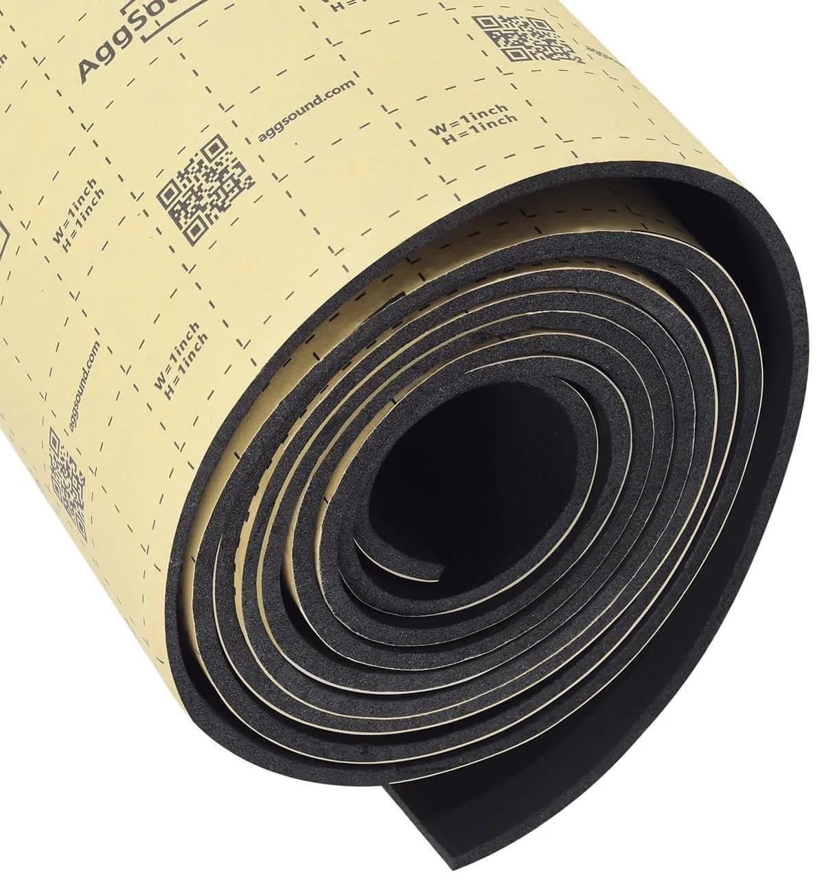AggSound Car Sound Deadening Mat 4mm (157mil) 2.23 m² (24 sqft) | Reduces Road Noise & Heat Transfer