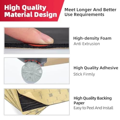 AggSound Car Sound Deadening Mat 4mm (157mil) 2.23 m² (24 sqft) | Reduces Road Noise & Heat Transfer thumbnail 5