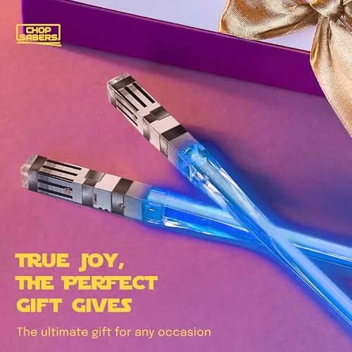 ChopSabers Star Wars Lightsaber Chopsticks with LED, 8 Modes, Frost Tip, 26.0 cm (10.25 inches) thumbnail 6