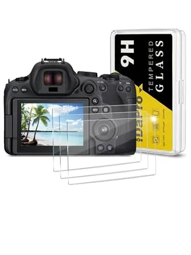 iDaPro Screen Protector for Canon EOS R6 Mark III/II/V, 9H Tempered Glass | Scratch & Drop Resistant, Ultra Clear thumbnail 1
