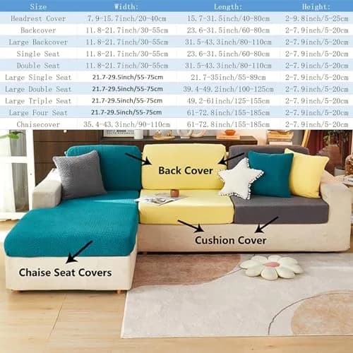 Jonuiony Universal Sofa Slipcover 2024 Wear-Resistant | Elastic L Shape Couch Cover thumbnail 12
