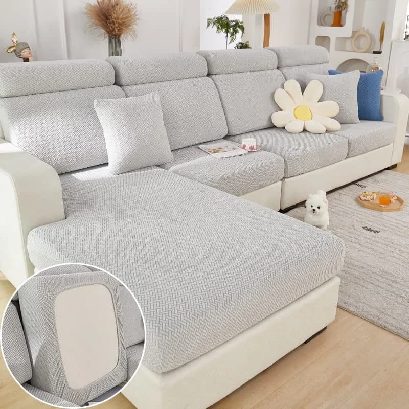 Jonuiony Universal Sofa Slipcover 2024 Wear-Resistant | Elastic L Shape Couch Cover thumbnail 3