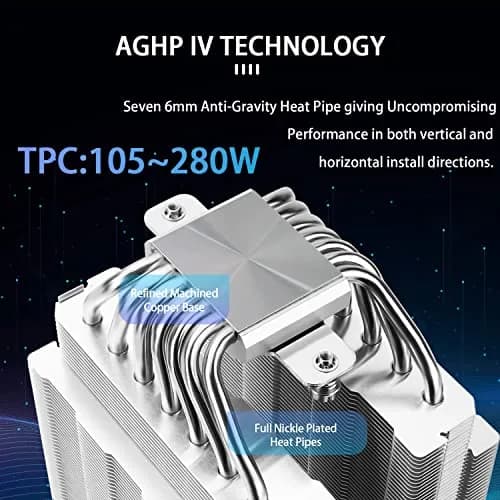 Thermalright PS120SE CPU Air Cooler 154mm Height | Dual 120mm PWM Fan, AGHP 4.0 thumbnail 2
