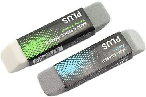 TAODAN Sand & Rubber Eraser 2-Pack (68x16x10mm) | Dual-Head Eraser for Pencil & Ink thumbnail 1