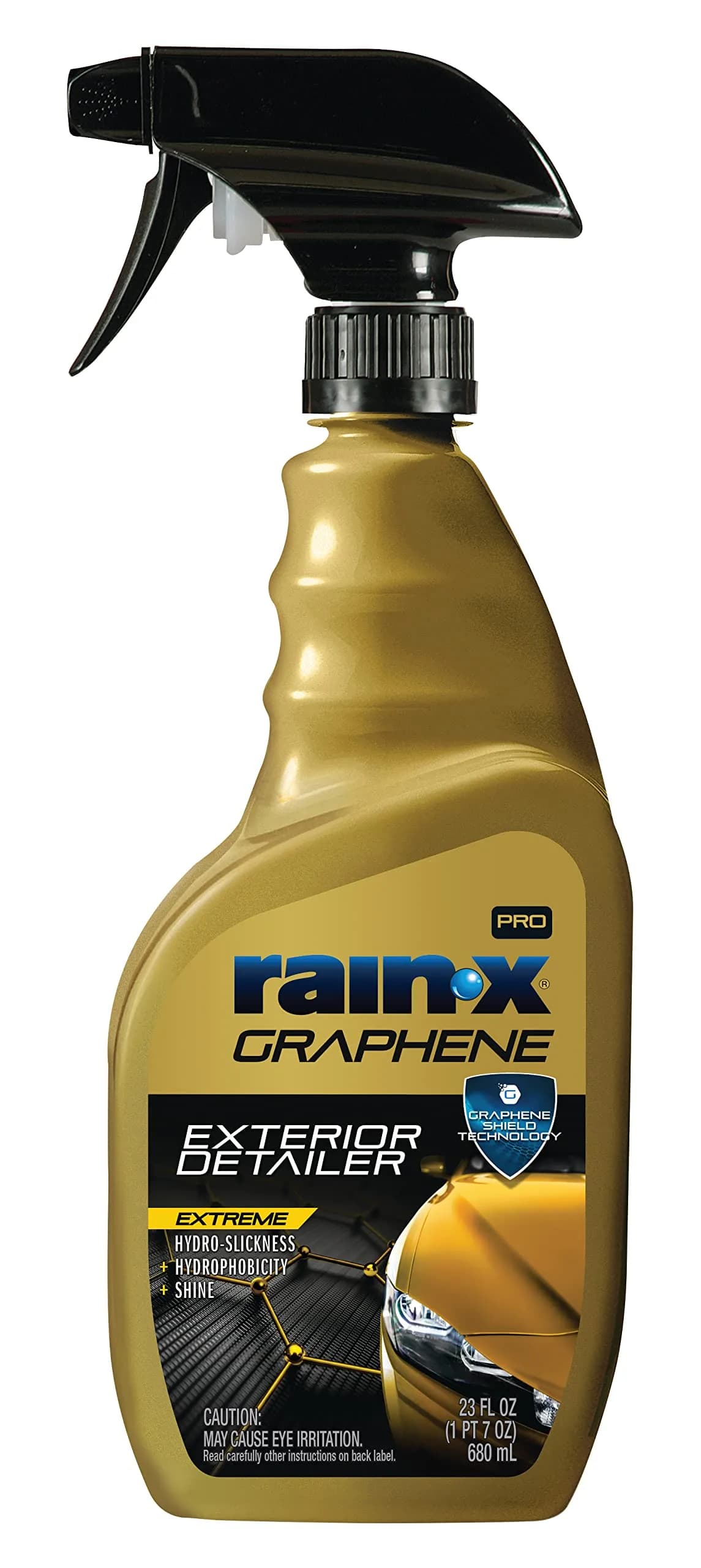 Rain-X PRO Graphene Exterior Detailer Spray 678ml (23 Fl Oz) | Advanced Graphene Shield Technology for Gloss and Protection — 23oz Graphene Exterior Detail Spray