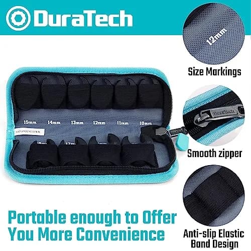 DURATECH 10-Piece 3/8" Drive Metric Crowfoot Wrench Set 10-19mm | CR-V Steel Flare Nut Tool thumbnail 5