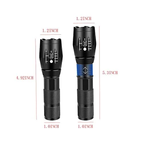 YZYOE 2-in-1 UV & White LED Flashlight Rechargeable 12.5cm (4.92in) | Detects Stains & Authenticates Bills thumbnail 7