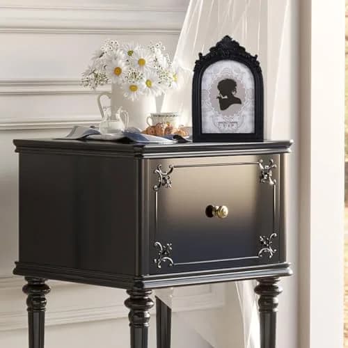 SIKOO Vintage Gothic Black Picture Frame 15x18 cm (6.2x9.6 inch) | Ornate Resin Tabletop & Wall Mount thumbnail 4