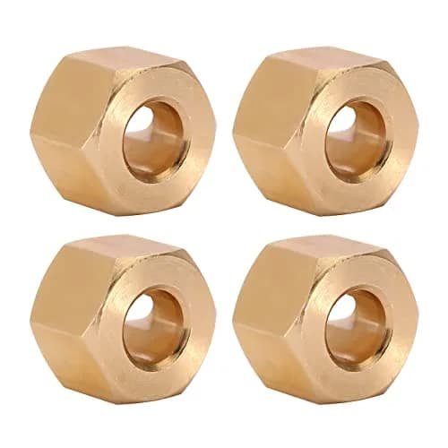 INJORA Brass Wheel Hex Hub Extenders 5mm (0.2in) for 1/18 TRX4M RC Cars | Increased Stability & Anti-Rollover thumbnail 4