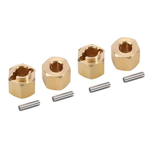 INJORA Brass Wheel Hex Hub Extenders 6mm (+2mm) for 1/18 TRX4M | Set of 4 thumbnail 2