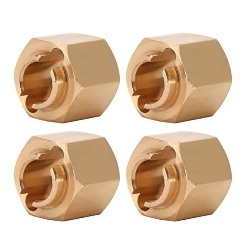 INJORA Brass Wheel Hex Hub Extenders 6mm (+2mm) for 1/18 TRX4M | Set of 4 thumbnail 4