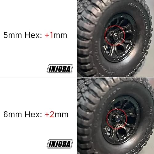 INJORA Brass Wheel Hex Hub Extenders 5mm+6mm for 1/18 TRX4M thumbnail 6