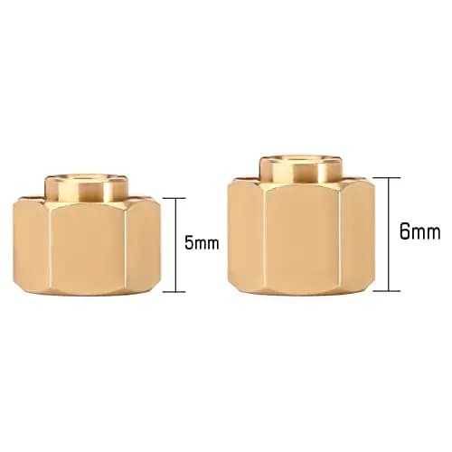 INJORA Brass Wheel Hex Hub Extenders 5mm+6mm for 1/18 TRX4M thumbnail 2