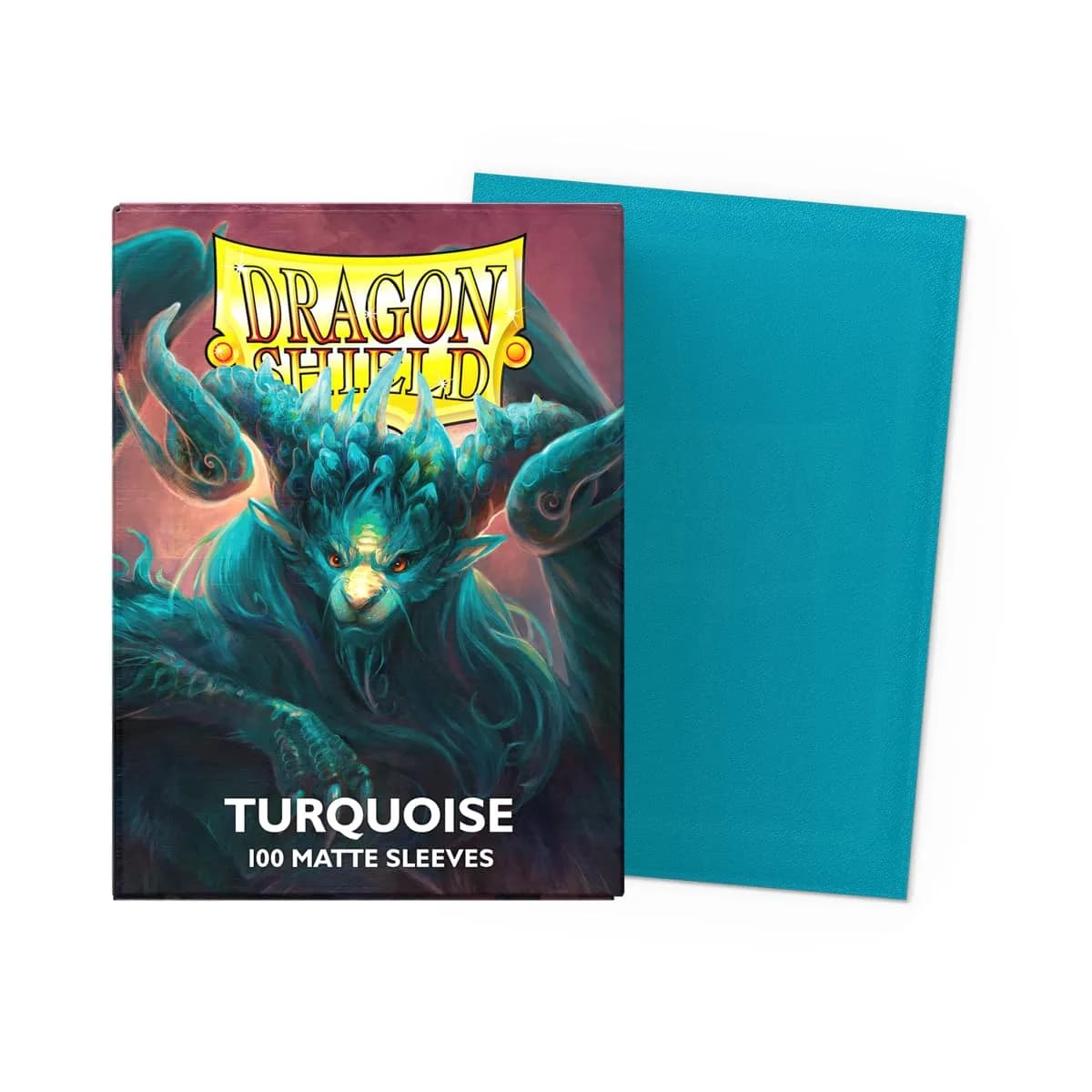 Dragon Shield Standard Size Matte Card Sleeves (100 CT, Turquoise) | Players' Choice for TCG Protection