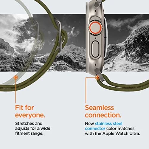 Spigen Lite Fit Ultra for Apple Watch Band, Lightweight Fabric Strap | Durable, Breathable & Compatible with Apple Watch Ultra 49mm thumbnail 9