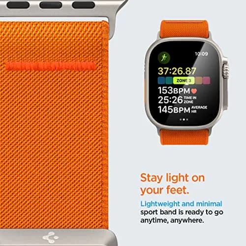 Spigen Lite Fit Ultra Apple Watch Band 44mm | Lightweight Fabric Strap for Series 12/11/10/9/8/7/6/5/4/3/2/1 & Ultra 49mm thumbnail 5