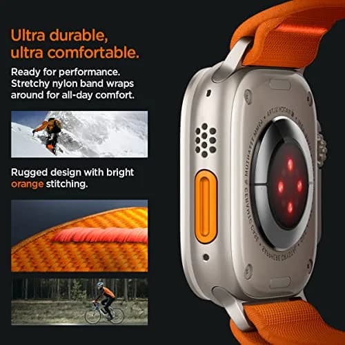 Spigen Lite Fit Ultra Apple Watch Band 44mm | Lightweight Fabric Strap for Series 12/11/10/9/8/7/6/5/4/3/2/1 & Ultra 49mm thumbnail 6