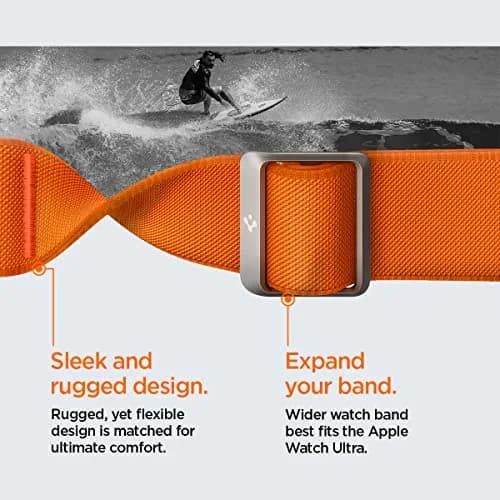 Spigen Lite Fit Ultra Apple Watch Band 44mm | Lightweight Fabric Strap for Series 12/11/10/9/8/7/6/5/4/3/2/1 & Ultra 49mm thumbnail 8