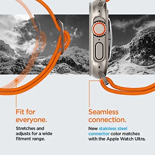 Spigen Lite Fit Ultra Apple Watch Band 44mm | Lightweight Fabric Strap for Series 12/11/10/9/8/7/6/5/4/3/2/1 & Ultra 49mm thumbnail 9