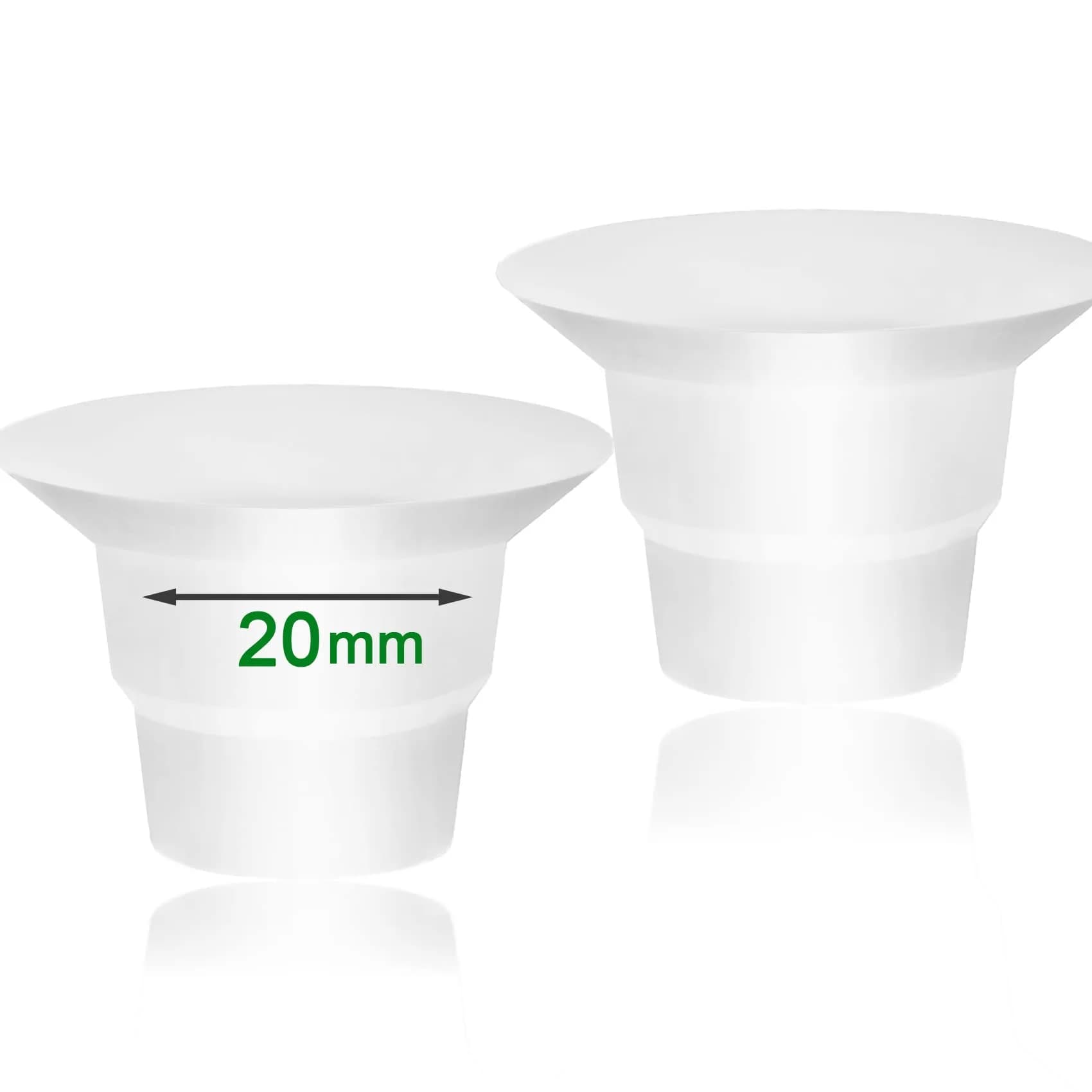 Mompmuir Breast Pump Cushion L (2 pc) | Reduces Pumping Pain, Customizes Flange Fit for 27-29mm Shields — 20 (For 24-25mm Flange)