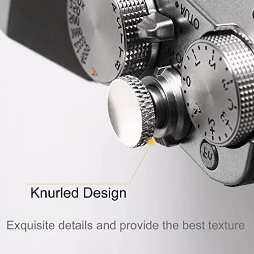 Panzong Metal Shutter Release Button (3 Pack Silver) | Concave Surface for Comfortable Shooting thumbnail 3