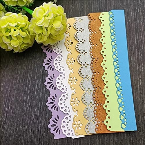 NVZBL 7pcs Flower Lace Cutting Dies Set 15cm (5.9in) | Metal Embossing Stencils for Card Scrapbooking thumbnail 5