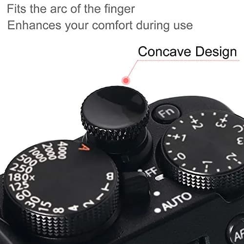 Panzong Black 3 Pcs Soft Shutter Release Button | Pure Copper Camera Shutter Button for Fujifilm, Leica, Nikon, Canon thumbnail 2