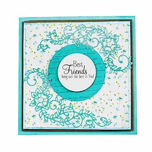 NVZBL Flower Corner Lace Cutting Dies Metal Embossing Stencils Template Mould 5.94 cm x 10.99 cm | DIY Craft Album Paper Card Decor thumbnail 5