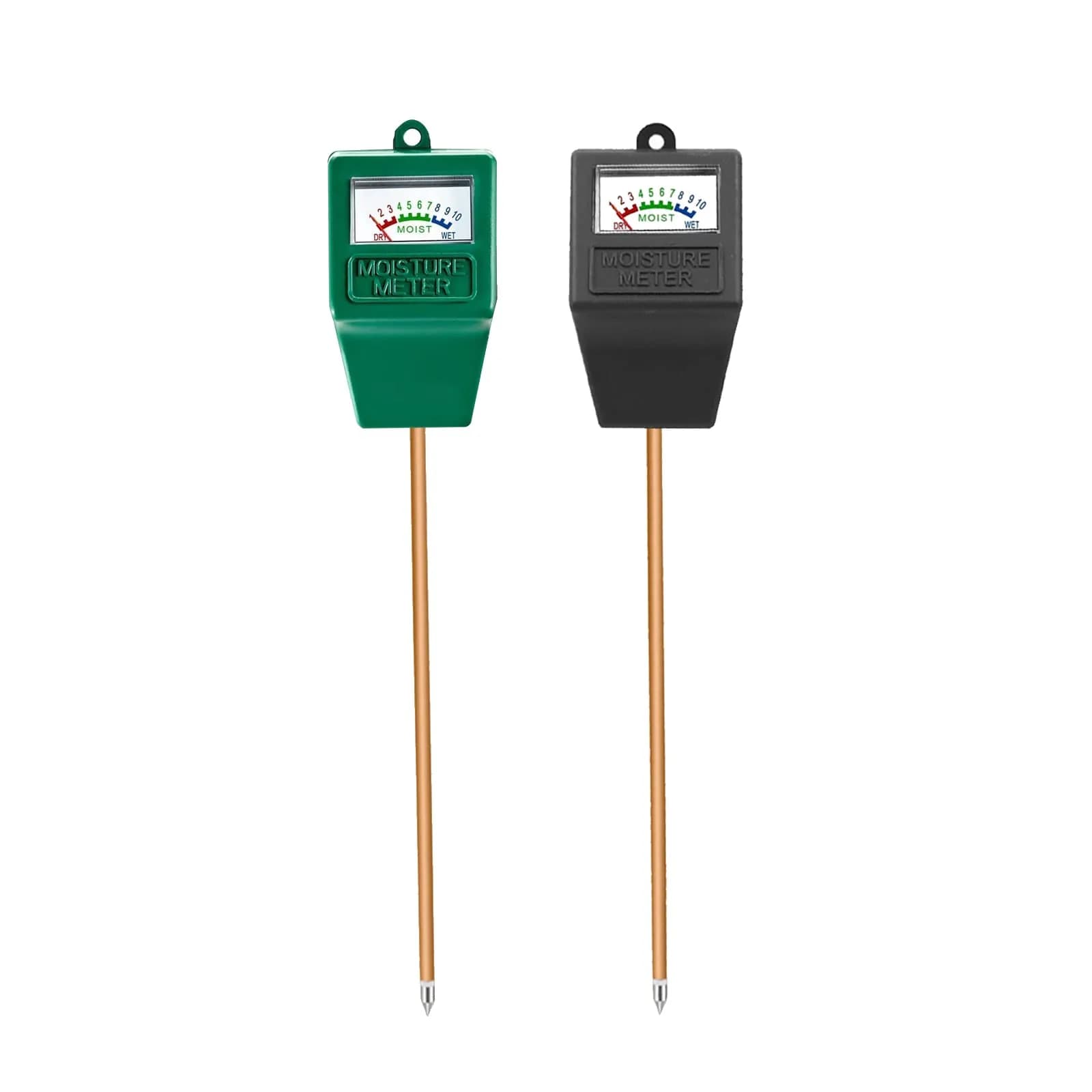 Hathdia Soil Moisture Meter 2 Pack | 19.3cm (7.6 Inch) Probe | No Battery Needed