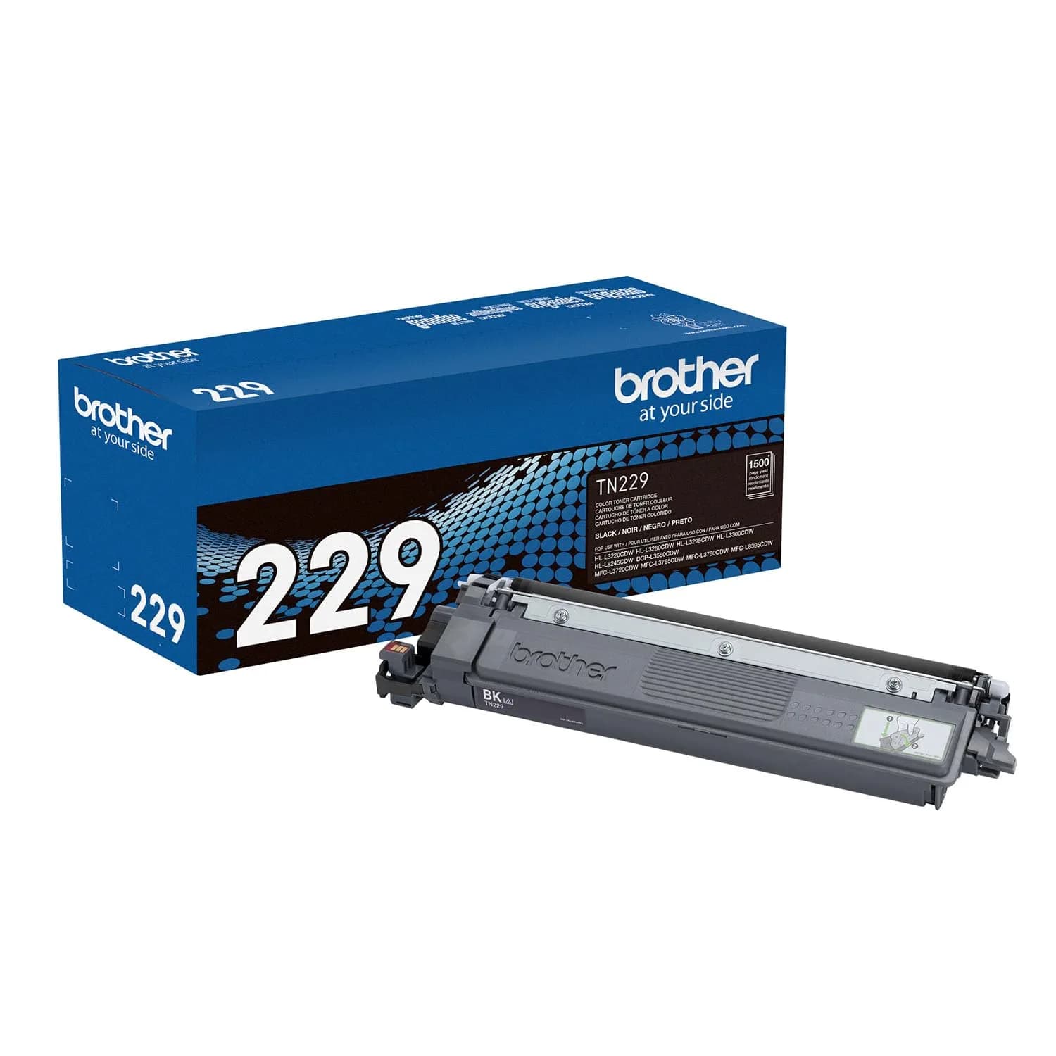 Brother Genuine TN229XLC Cyan High Yield Toner Cartridge 2300 Pages | OEM Quality for Laser Printers — Standard Yield / Black