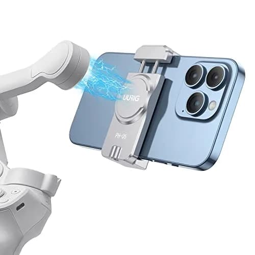 VRIG Select Magnetic Cell Phone Clamp for DJI OM | Metal, Portable, 1/4" Screw, Cold Shoe, 56.5g, Compatible with DJI Osmo Mobile 8/7/6/5 thumbnail 1