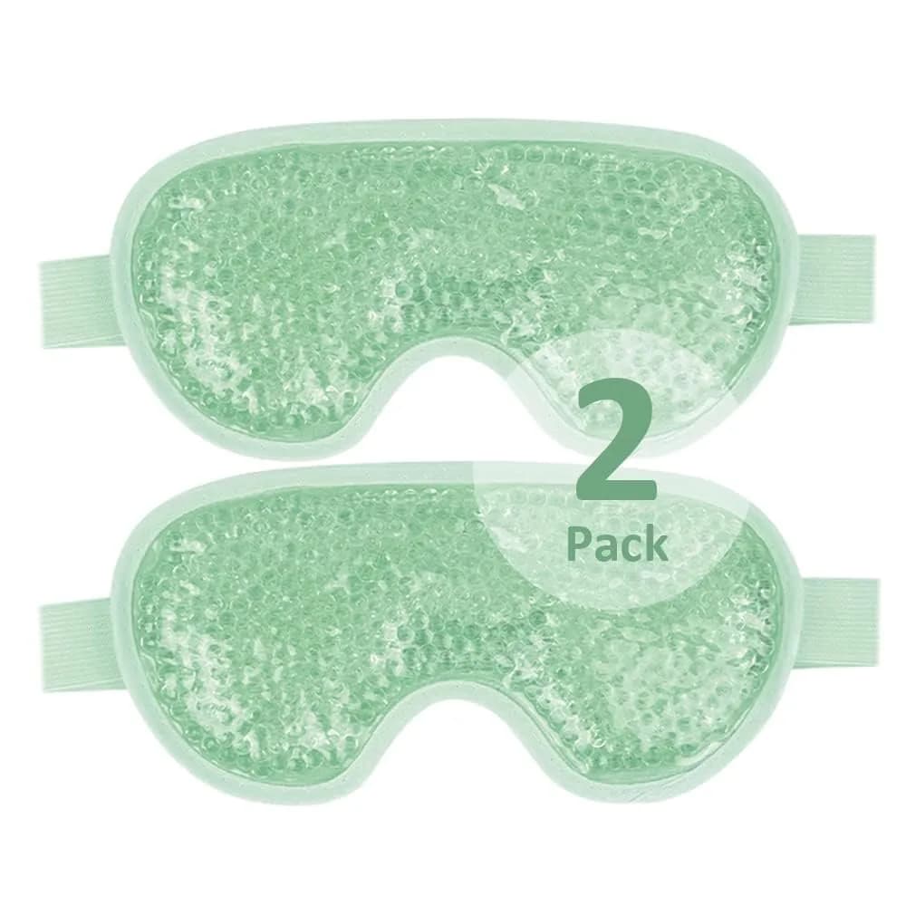 NEWGO Cooling Eye Mask for After Surgery 2 Pack | Reversible Dual-Sided Gel for Hot & Cold Therapy