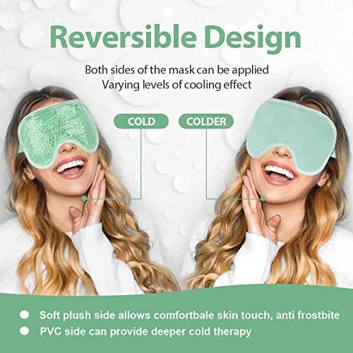 NEWGO Cooling Eye Mask for After Surgery 2 Pack | Reversible Dual-Sided Gel for Hot & Cold Therapy thumbnail 3