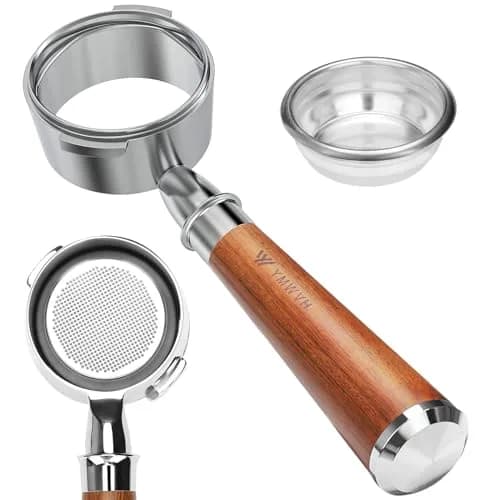 YMWVH 58mm Bottomless Portafilter 2 Ears for Gaggia Espresso Machines | Perfect Extraction & Durability thumbnail 1