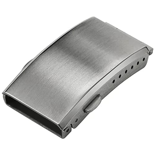 watchdives Watch Buckle 18mm Stainless Steel Silver Fold Safety Clasp | Durable & Adjustable thumbnail 1