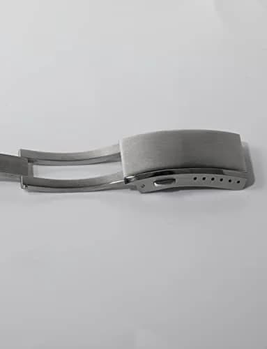 watchdives Watch Buckle 18mm Stainless Steel Silver Fold Safety Clasp | Durable & Adjustable thumbnail 9